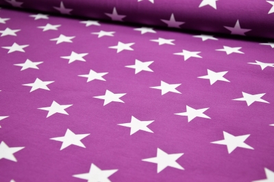 Jersey | Verena Sterne 3,5cm | Purpur Lila